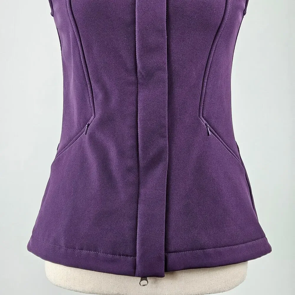 Noel‎ Asmar Equestrian Women's Riding Vest Soft Shell Hooded Purple | XXS